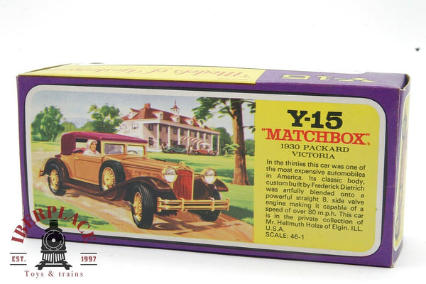 1:46 escala Y-15 Matchbox 1930 coche packard victoria Automodelismo modelcars