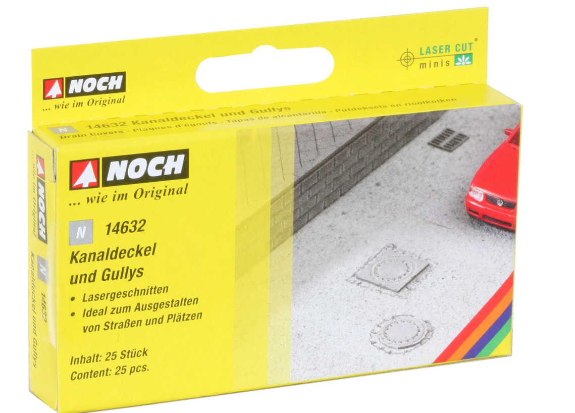 Noch 14632 Tapas de alcantarilla y sumideros N escala 1:160