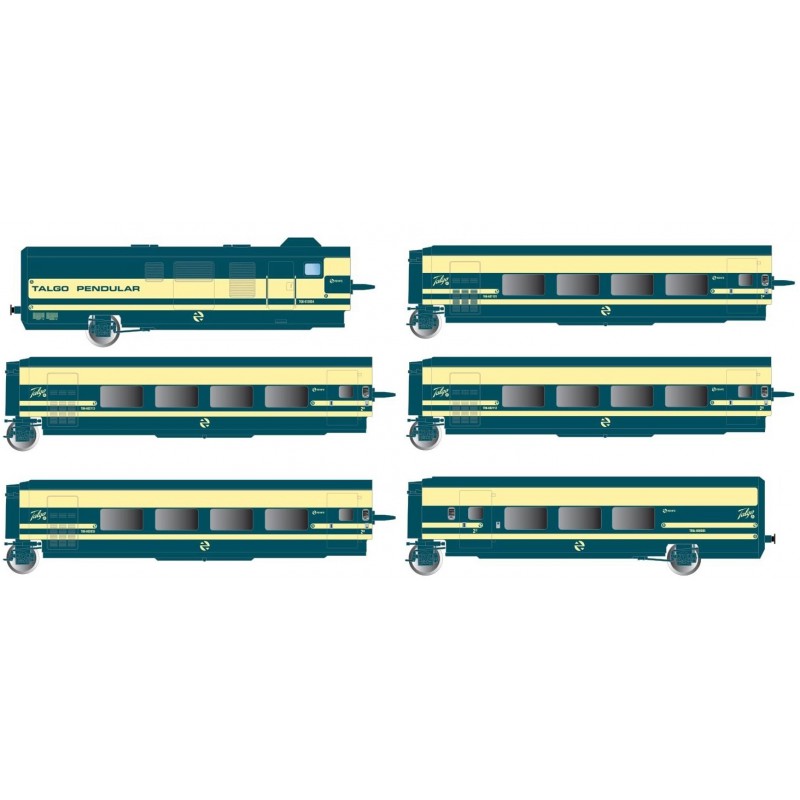 H0 1:87 escala trenes Electrotren E3279 Renfe Talgo Pendular Set de 6 coches